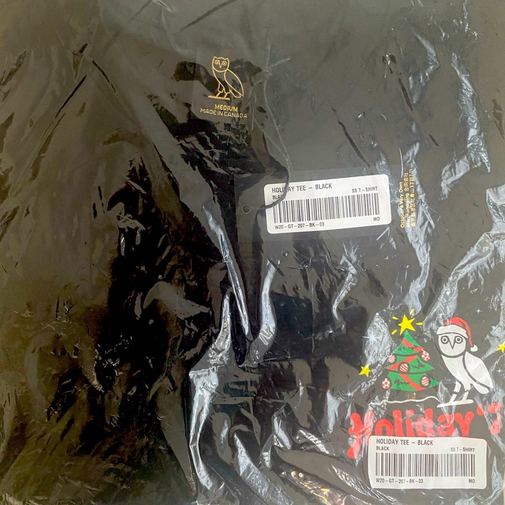 October’s Very Own Holiday Black T-Shirt